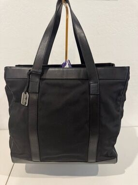 GUCCI Nylon & Leather Tote Bag